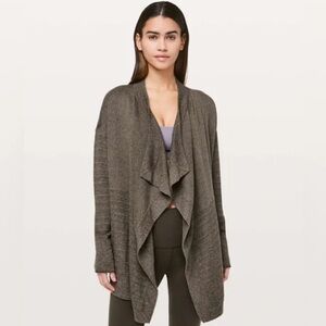 Lululemon | Find Your Calm Wrap Sweater Cardigan Olive Green Size 8 Athleisure
